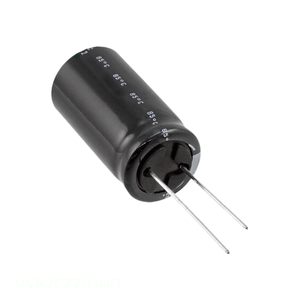 Condensateur traversant à allogement radial CAP ALUM 220uF 20% 160V UVK2C221MHD – Distributeur agréé - Product Image 1