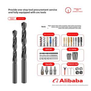 Mata Bor Lurus Baja Kecepatan Tinggi 6542Hss Hitam 1-14mm Mata Bor Putar dengan Gagang Lurus untuk Ujung Bor Berputar - Product Image 3