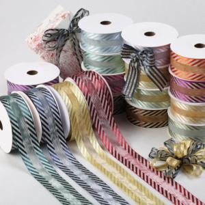 2025 नवीनतम मॉडल जैक्वार्ड वेल्वेट रिबन रोल कम मोक 25 गज लाल क्रिसमस उपहार रैप पॉलिएस्टर शिफॉन रेशम 2025 कम मोक - Product Image 2