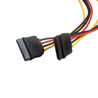 Adaptateur répartiteur d'alimentation IDE Molex mâle à 15 broches femelle double SATA Extension de disque dur ATA série