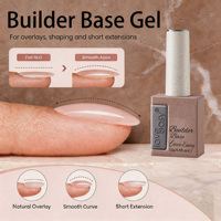 Base de vernis à ongles transparente sans HEMA, 12g, longue tenue, à retirer par trempage, compatible UV/LED, 11 ingrédients naturels sans toxines, résine naturelle, marque privée OEM