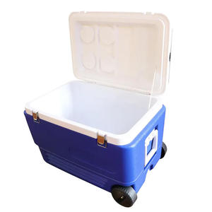 Borsa Termica <span class=keywords><strong>da</strong></span> Esterno 60L con Ruote e Manico Telescopico, Frigorifero Portatile con Pannello Solare - Product Image 5