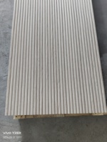 Panel Dinding Tambour Fleksibel MDF Tahan Air Tahan Api untuk Dekorasi Interior Gedung Olahraga, Sekolah, dan Aula, Grosir OEM