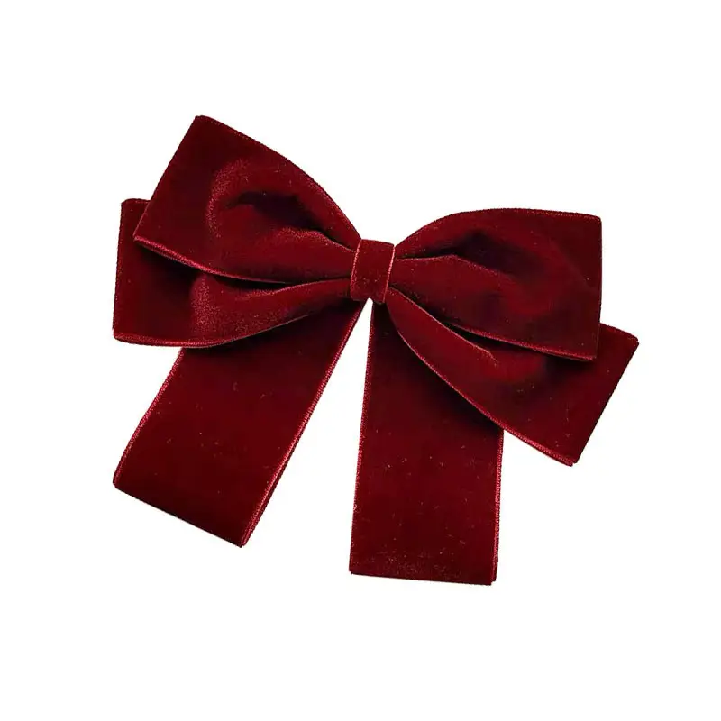 Wholesale Elegant Simple Velvet Bow Tie Brooch Pins Bowknot Female College Style Shirt Collar Brooches Big Bow Ties