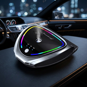 Diffuseur d'air solaire de luxe en métal pour voiture BOOLA, avec lumière LED d'ambiance, design <span class=keywords><strong>brevet</strong></span>é, vente en gros, usine OEM - Product Image 1