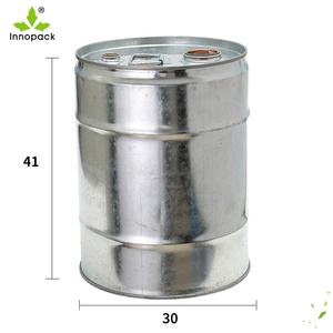 Fûts métalliques en acier 50L fiables de la meilleure qualité avec tête fermée <span class=keywords><strong>Fût</strong></span> en acier conique vide de haute qualité de <span class=keywords><strong>50</strong></span> <span class=keywords><strong>litres</strong></span> en argent - Product Image 1