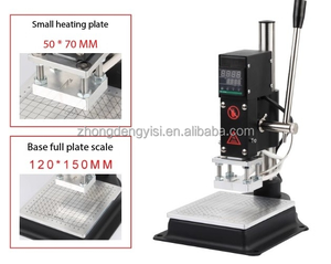 Handmade Desktop PVC Leather Embossing <b>Machine</b> Manual Hot Stamping <b>Machine</b> Letter Hot Foil Stamping <b>Machine</b> for Logo Making - Product Image 2