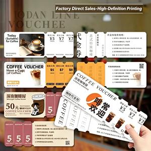 Coupon personnalisé multi-remises à déchirer avec design <span class=keywords><strong>de</strong></span> bon <span class=keywords><strong>de</strong></span> <span class=keywords><strong>réduction</strong></span> en espèces - Product Image 2