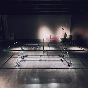 <span class=keywords><strong>Table</strong></span> de <span class=keywords><strong>ping</strong></span>-<span class=keywords><strong>pong</strong></span> 3-en-1 la plus vendue, <span class=keywords><strong>table</strong></span> de salle à manger, bureau, <span class=keywords><strong>table</strong></span> de <span class=keywords><strong>ping</strong></span>-<span class=keywords><strong>pong</strong></span> moderne, de haute qualité, durable, en verre trempé ultra clair - Product Image 5