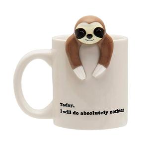 Tazza da Caffè in Ceramica 3D Personalizzata con Bradipo Divertente per i Tuoi Amici - Product Image 1