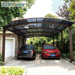 Garages promotionnels auvents abri de stationnement de voiture auvent de garage pour abri de voiture couvre auvent de cadre en aluminium - Product Image 1