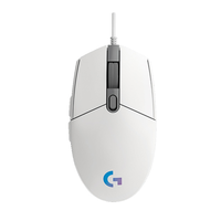 Souris de jeu filaire Logitech G203 originale, souris de jeu de bureau pour ordinateur PC Gamer