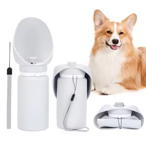 Choice Fun Tragbare Kunststoff Pet Companion Cup Abgerundete Wasser flasche Outdoor <span class=keywords><strong>Travel</strong></span> <span class=keywords><strong>Dog</strong></span> Wassersp ender Aufgeladene Haustier bedarf - Product Image 1