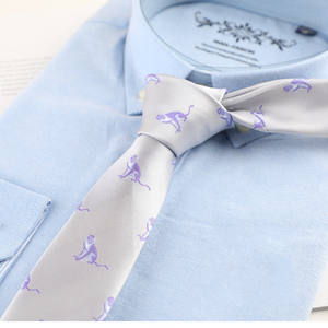 Hombres Jacquard Casual Flaco 6cm Ancho <span class=keywords><strong>Corbata</strong></span> Trajes masculinos Accesorio Animal Impreso Telas de poliéster Corbatas - Product Image 4