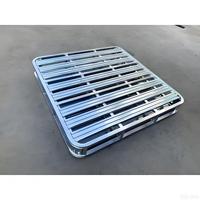 Plateforme en acier épaissi pour chariot élévateur Depotfit, charge statique personnalisable, entrepôt à quatre entrées, palette d'atelier en fer 4-en-1