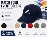 Casquette de baseball promotionnelle à 5 panneaux, logo personnalisé, en coton, ajustable, cadeau pour événement, publicité, commande d'équipe, fournisseur de casquettes