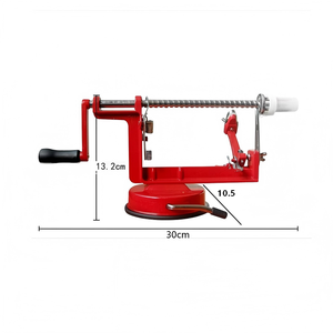 Éplucheur à pommes en spirale manuel réglable, trancheuse à poires, machine à éplucher les fruits, spiraliseur pour la préparation de tartes, éplucheur à pommes en acier inoxydable - Product Image 2