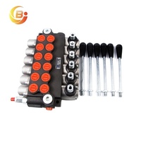 Válvula de Control Direccional Monobloque Manual de 6 Vías Junbao Serie P40 OEM al por Mayor, Personalizada para Maquinaria Agrícola