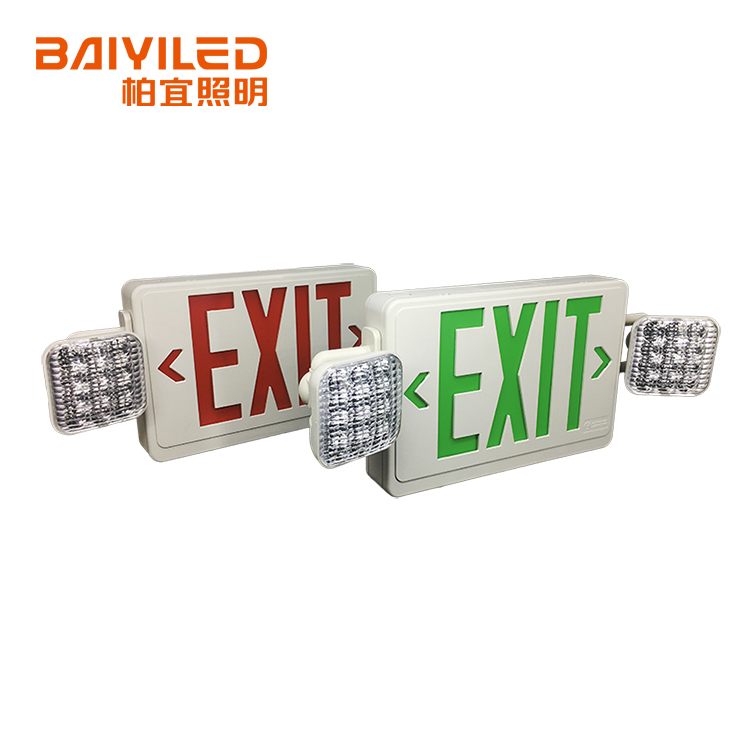 Led Emergency Exit Sign 3 Hours SDT U L Listed U S Hanging Type LED Emergency Sign Exit Light Combo For Fire Exit