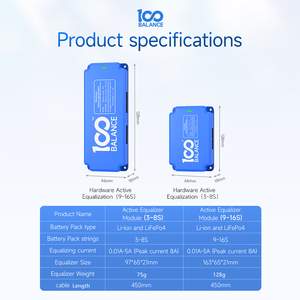 ตัวปรับสมดุลแบตเตอรี่แบบแอคทีฟ 48V สำหรับแบตเตอรี่ลิเธียมชนิด Livepo4 และ Nmc รองรับการปรับสมดุล 100 เซลล์ กระแสไฟ 5A - Product Image 3