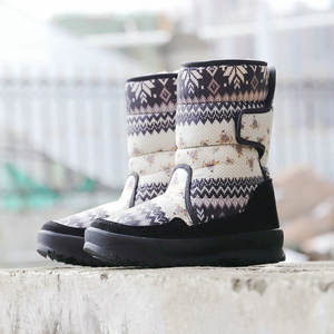 Nuevas <span class=keywords><strong>Botas</strong></span> de Nieve Planas de Media Caña para <span class=keywords><strong>Mujer</strong></span>, Invierno, Parte Superior de Algodón, Antideslizantes, Resistentes al Frío, Transpirables, Duraderas, Protegen las Piernas, para el Campo - Product Image 2