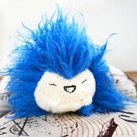 Fabricant de jouets en peluche personnalisés hérisson bleu au design innovant, faible MOQ, matériau doux