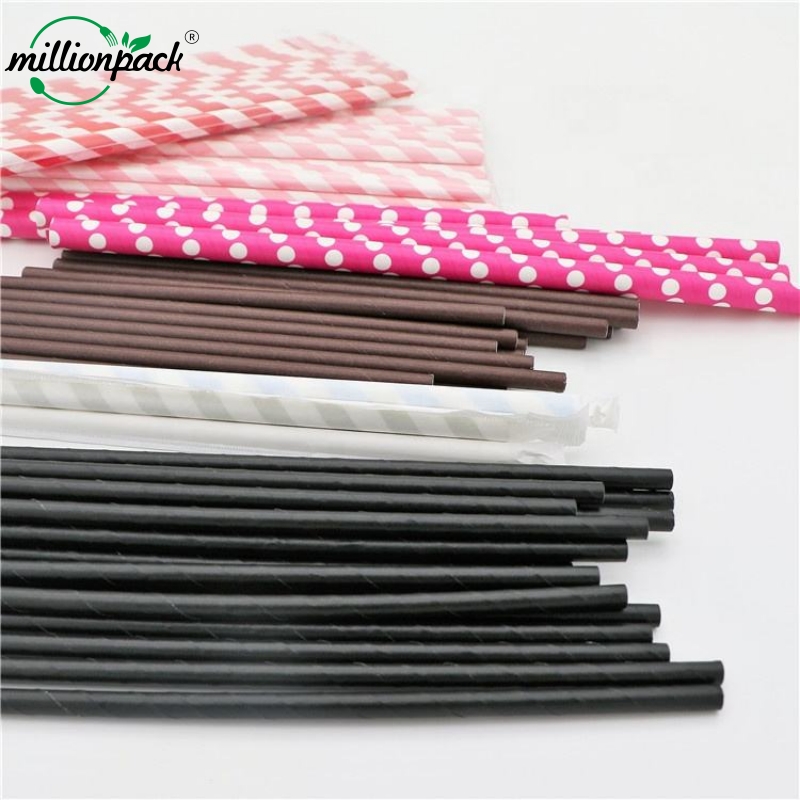 Premium Kraft Paper Straw Eco Friendly Compostable Drinking Beverage Straw for Milkshake Juice Restaurant Cafe Takeaway Bulk