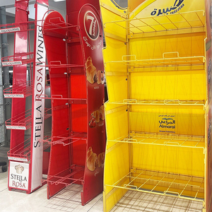 Promotion Regal Snack Dessert Brot Praktische aufrechte Metall chips Display Rack Fixtures Readymade <span class=keywords><strong>Racks</strong></span> für Shop - Product Image 6