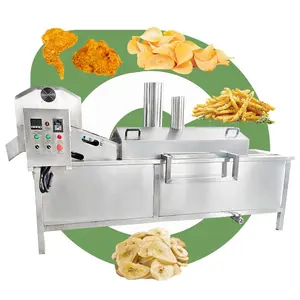 Fried Garlic Pork Rinds Full Chicken Fry Machine Commercial Gas Deep Frier Electric Fryer Filter System