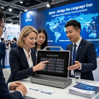 Dispositivo Traductor de Idiomas con IA Portátil de 10.1 Pulgadas, Máquina de Traducción de Voz en Tiempo Real para Viajes de Negocios, Comunicación Multilingüe