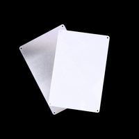 Plaque d'étiquetage suspendue en aluminium personnalisable par sublimation avec trou pour équipement industriel et commande en restaurant