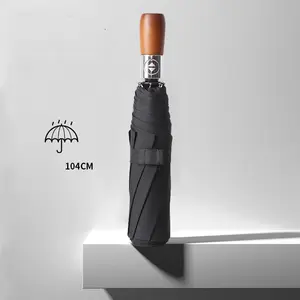 8K Totalmente Automático Umbrella Osso Guarda-chuva Ampliado Face Men's Gentleman Business Publicidade Folding Umbrella