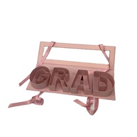 Combinaison fleur lettre fenêtre ouverture Graduation boîte-cadeau pour emballage fruits fleurs autres cadeaux fabriqués à partir de papier Durable