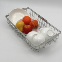 Évier de cuisine moderne en acier inoxydable 304 de 360x250x100mm avec égouttoir réglable pour organiser la cuisine