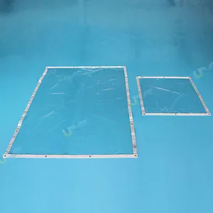 Lona de vinilo resistente al agua, 0,55mm, PVC, transparente
