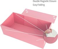 Scatola Regalo in Cartone Rosa con Chiusura Magnetica, Design Goffrato per Regali, Bomboniere, Compleanni, Confezione di Lusso