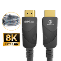 Câble personnalisé tressé plaqué or HD de 0,5 m à 5 m pour lecteur DVD et moniteur, 8K 2.1 48 Gbps 60 Hz 4K 120 Hz