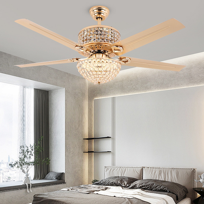 Led Ceiling Fans Lights 56 Inch Plain AC DC Ceiling Fan 2 In1 Pcb Remote Control Ceiling Fan with Light