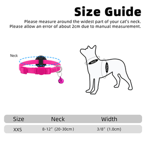 Einfarbiges Anti-Verlust Katzen-Halsband mit Apple Airtag-Hülle Kätzchen-Halsbänder mit Air Tag Halterung Einfarbige Haustierzubehör - Product Image 6