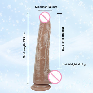 Dildo Realista con Textura Transparente <span class=keywords><strong>de</strong></span> Silicona, Pene Suave con Aspecto <span class=keywords><strong>de</strong></span> Piel Real para Parejas y Esposos - Product Image 6