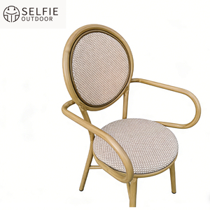 Chaise de jardin empilable moderne en alliage d'aluminium - Durable et imperméable - Product Image 4