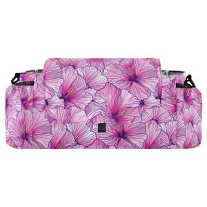Sac de rangement de voyage imperméable à imprimé floral hawaïen Hau, organisateur de poussette suspendu personnalisé, sac à couches pour l'extérieur - Product Image 1