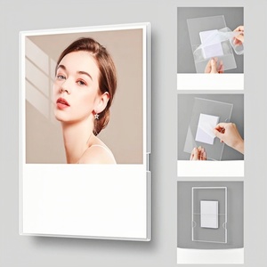 Porte-affiche mural en acrylique avec ruban adhésif mural suspendu flottant porte-affiche en acrylique pour cadre photo photo - Product Image 4