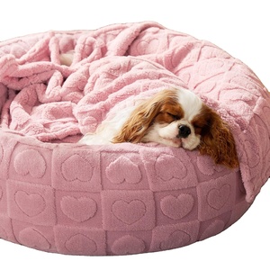 Katzen betten für Innen katzen Donut-Hunde betten für kleine Hunde Welpen kätzchen Anti-Rutsch-Boden Runde Haustier betten Wasch bare abnehmbare Abdeckung - Product Image 1