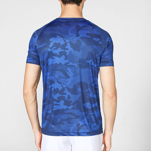 <span class=keywords><strong>T</strong></span>-shirts de Sport pour hommes, personnalisés, à la mode, OEM, col rond, <span class=keywords><strong>bleu</strong></span>, Sublimation graphique - Product Image 3