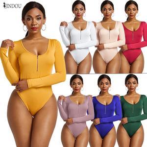 Body a Maniche Lunghe da <span class=keywords><strong>Donna</strong></span> in 10 Colori, Taglia 3XL Plus Size, Personalizzabile con Logo, Vendita all'Ingrosso Autunno 2026 - Product Image 1