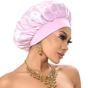 2025 large bande élastique sommeil Bonnet cheveux Wrap Cap beauté <span class=keywords><strong>et</strong></span> produit de soins personnels pour les soins capillaires de nuit dans <span class=keywords><strong>la</strong></span> douche - Product Image 5