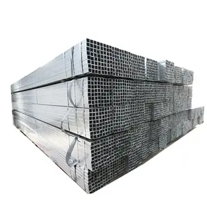 ASTM A106 A36 A53 1.0033 BS 1387 MS ERW hollow steel pipe GI hot dip EMT welded square rectangle galvanized steel pipe tube