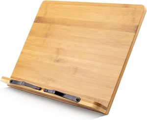 Alta calidad altura ajustable plegable receta cocina libro titular exhibición Mesa soporte madera para escritorio - Product Image 1