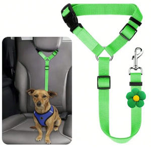 Penjualan Panas Sabuk Pengaman Mobil untuk Anjing Peliharaan Berkualitas Tinggi Universal dari Nilon dengan Motif Bunga - Product Image 5